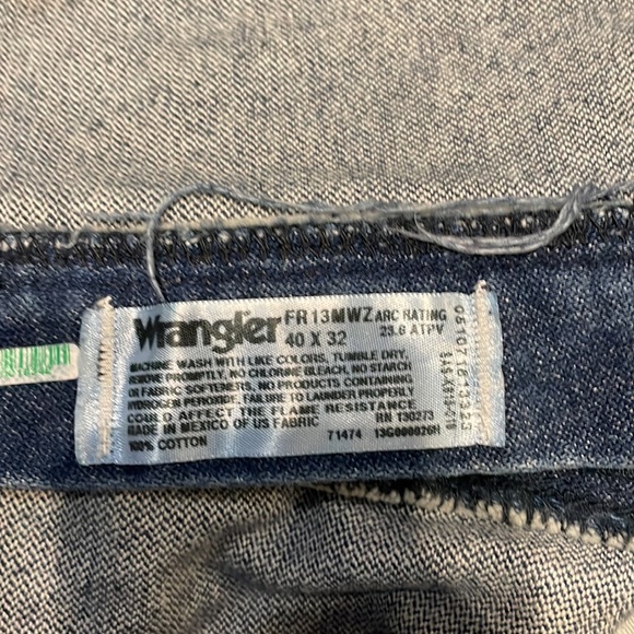 Wranglers Men’s Fire retardant 40x32 jeans - Picture 4 of 8